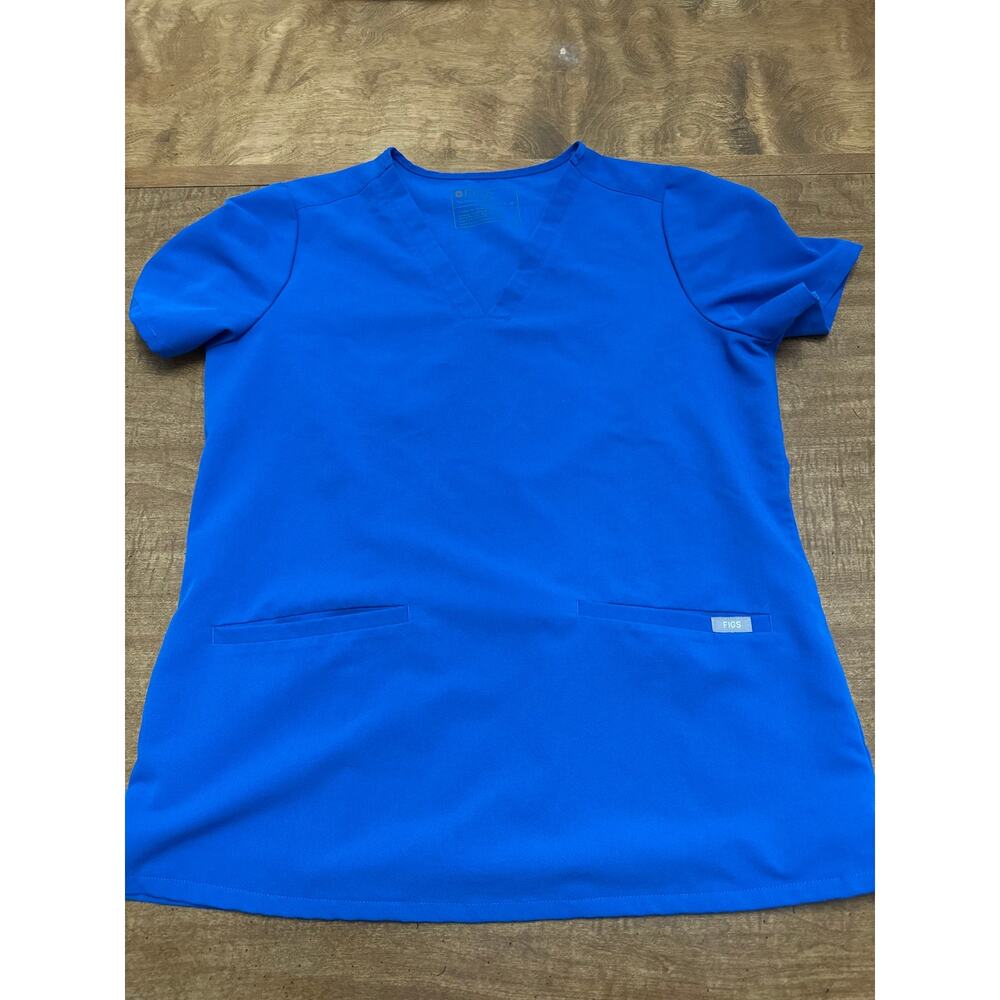 Figs Scrub Top Royal Blue M